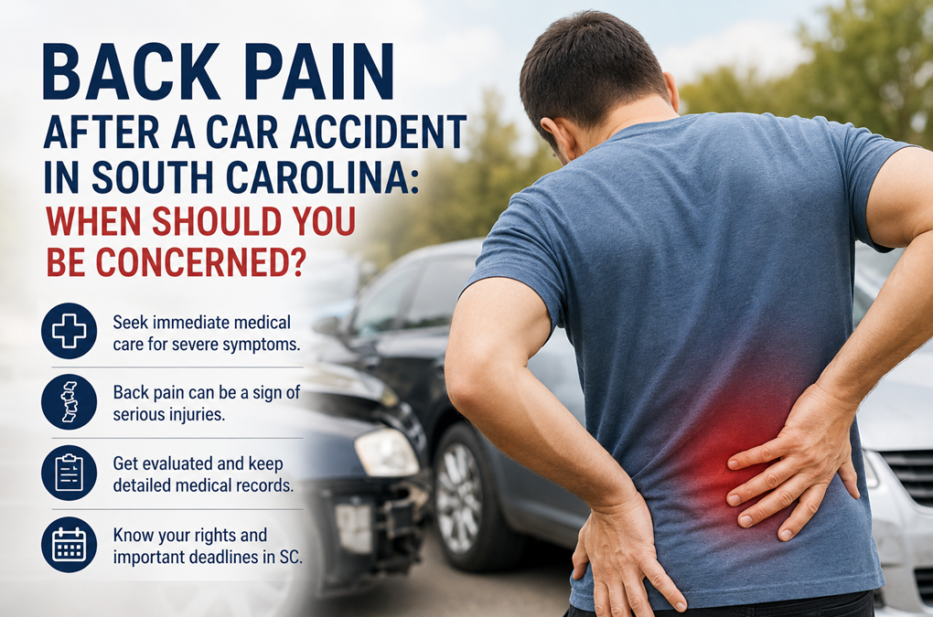 Back Pain After a South Carolina Car Accident: When Should You Be Concerned?