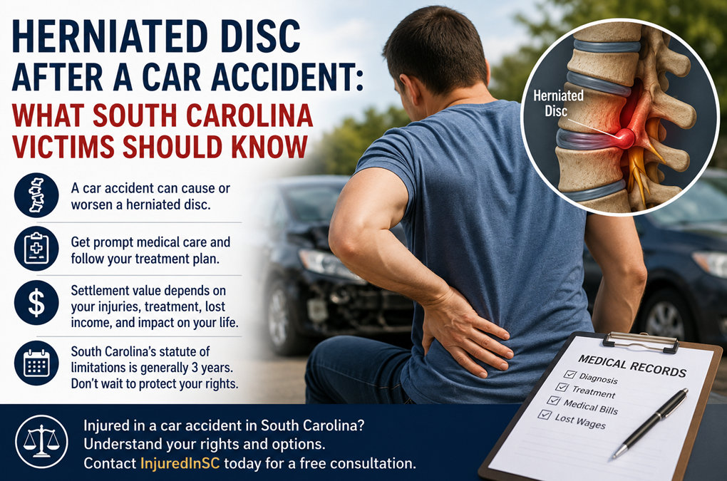 Herniated Disc After a Car Accident: What South Carolina Victims Should Know