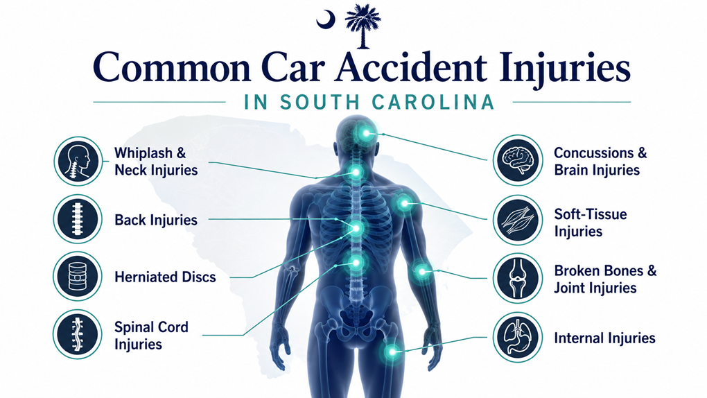 Common Car Accident Injuries South Carolina