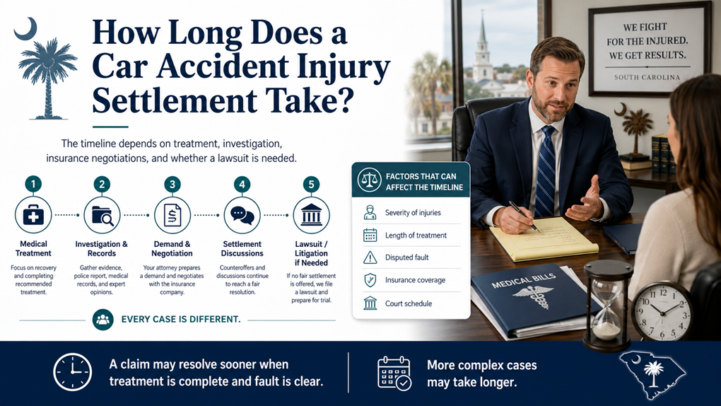 How Long Does Car Accident Injury Settlement Take South Carolina