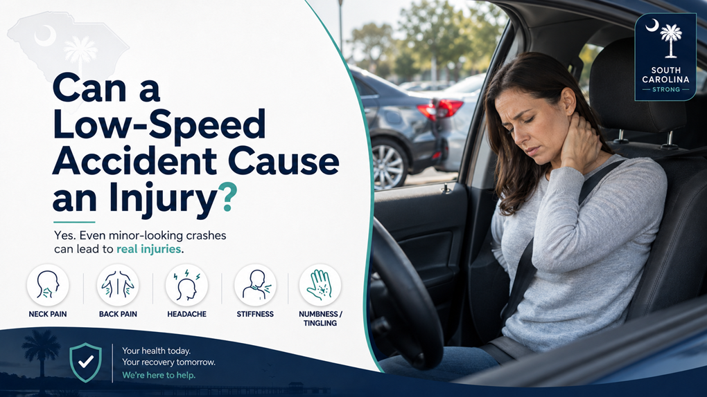 Low Speed Accident Cause Injury South Carolina